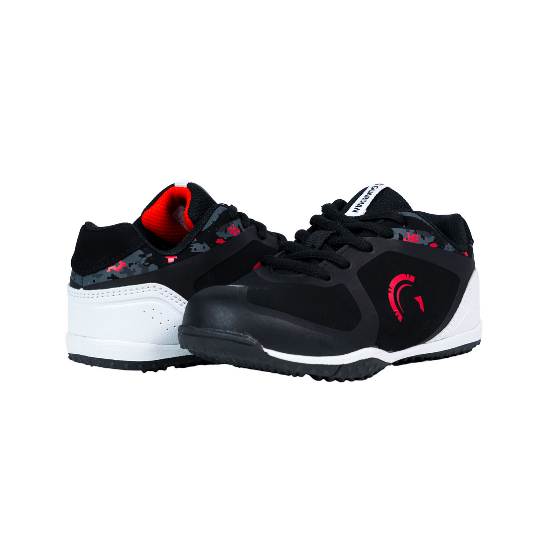 Red and black turf shoes hotsell
