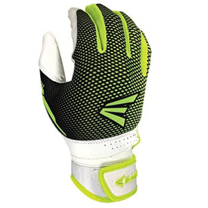 EASTON HYPERLITE Series Fastpitch Softball Batting Gloves (White/Optic Yellow)
