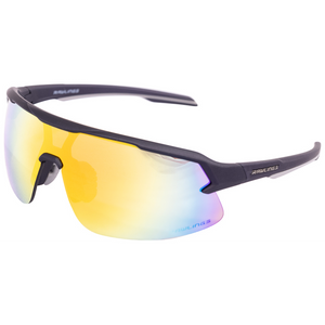 Rawlings RY2101 Youth Boys Baseball Shield Sunglasses Sport (Black/Yellow)