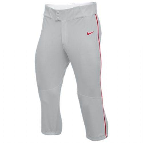 Nike Vapor Select High Piped Men s Baseball Knicker Pants Grey Red Guardian Baseball