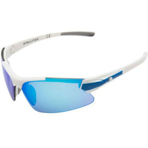 Rawlings Youth Boy's RY107 Baseball Sunglasses Sport Shield (White/Blue)