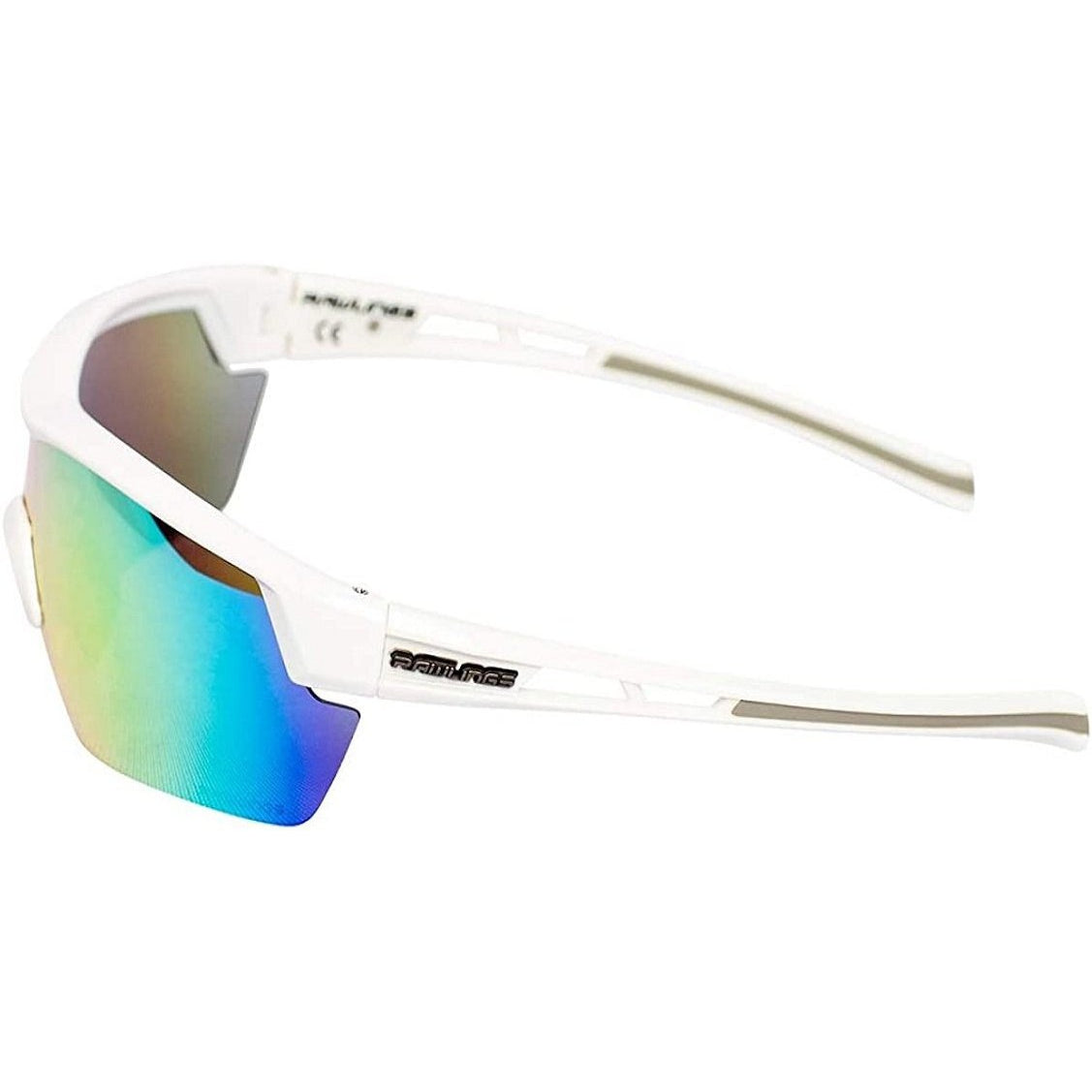 Rawlings RY134 Youth Baseball Shielded Sunglasses Lightweight Sports Youth Sport (White/Orange)