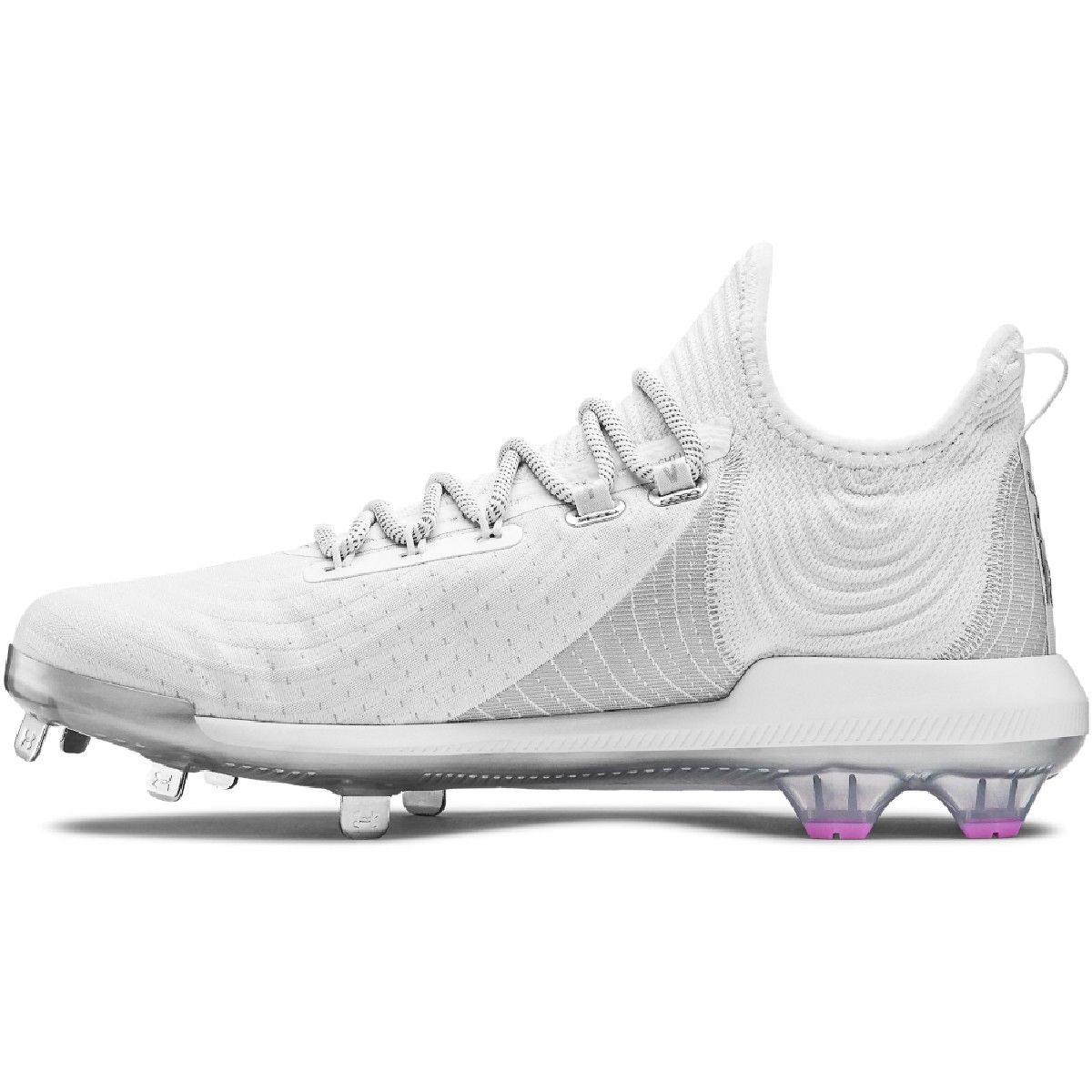 Under Armour Bryce Harper 4 Low Men's Metal Baseball Cleats (White
