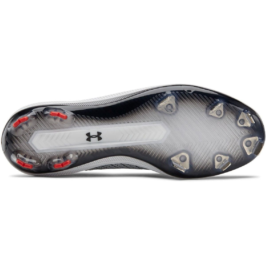 Under Armour Bryce Harper 4 Low Men's Metal Baseball Cleats (White/Bla