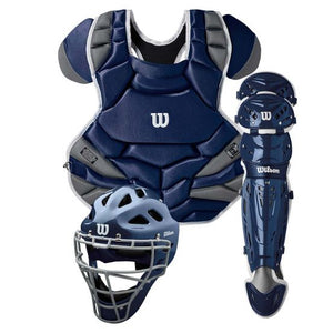 Wilson C1K Intermediate Baseball Catchers Gear Set (Navy)